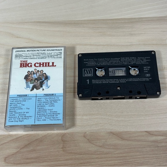 The Big Chill Soundtrack Cassette 1983 GUC - Picture 3 of 3